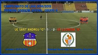 preview picture of video '2014/2015 - J3 - JUVENIL 1ª DIVISION - UE SANT ANDREU - CF LLOREDA 1-2'