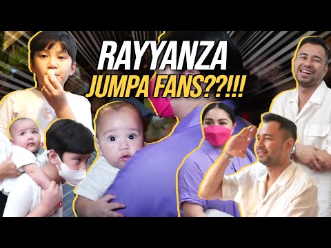 RAYYANZA IS CROWDED BY FANS!! RAFFI NAGITA INVITES RAYYANZA TO THE FIRST TIME GRAND OPENING OF MA...