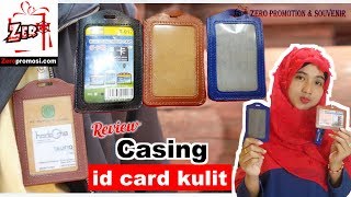 Review Casing id card kulit Card holder Leather