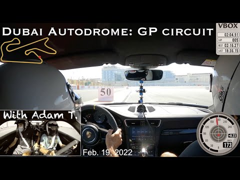 Porsche GT3RS - Dubai Autodrome GP Circuit - With Adam T.