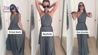 How to Wear a Convertible Infinity Dress - 72Styles