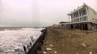 preview picture of video 'Takanassee Beach Long Branch NJ aftermath of Hurricane Sandy 2'