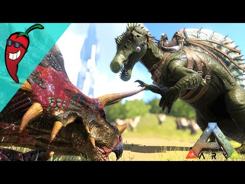 Taming a Spino to KILL ALL THE THINGS   -  Ark: The Island Gameplay Ep26