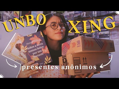 Ganhei 6 livros annimos da Pginas de Euterpe | Unboxing, Book Haul e Bilhetes Misteriosos ???