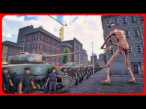 Siren Heads & Zombies Invade the City of Heroes - Ultimate Epic Battle Simulator 2 UEBS 2 (4K)