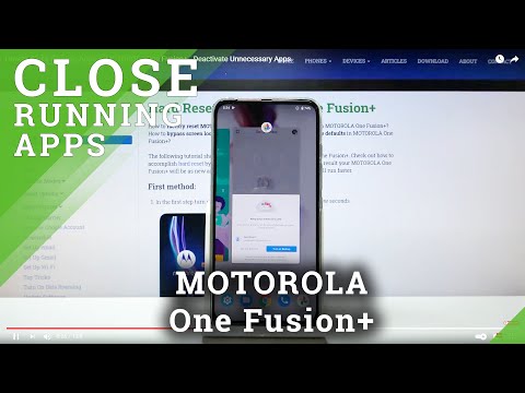 How to Close Running Apps in MOTOROLA One Fusion+ - Deactivate Unnecessary Apps