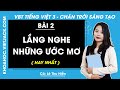 Vở bài tập Tiếng Việt Lớp 3 Bài 2: Lắng nghe những ước mơ