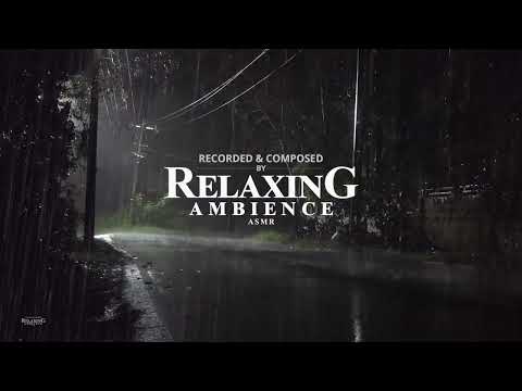 Heavy Rain   Thunder on Street at Night   Help Study, Meditation, PTSD, Insomnia   Tinnitus