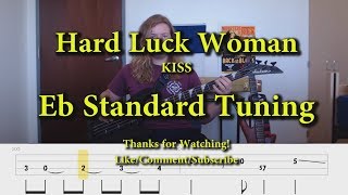 Hard Luck Woman - KISS (Bass Cover with Tabs)