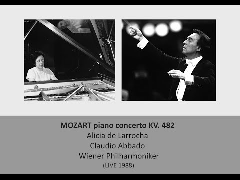 MOZART piano concerto KV482 - Alicia de Larrocha / Claudio Abbado (LIVE 1988)