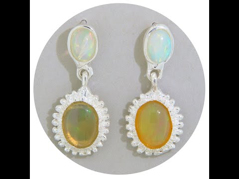 Cercei Argint 925 Opal Natural - Sofisticati si Delicati