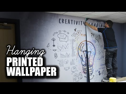 How to Hang Custom Designed Wall Wallpaper | Great Installation Tips!
