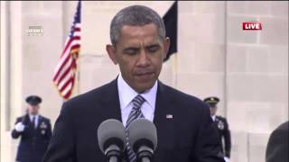 preview picture of video 'President Obama Visits Waregem Memorial Belgium'