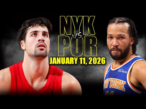 New York Knicks vs Portland Trail Blazers Full Game Highlights – January 11, 2026 | NBA Season
