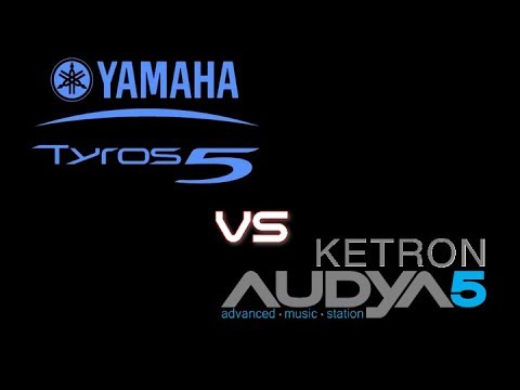YAMAHA TYROS 5 vs KETRON AUDYA 5. GM COMPARISON. (no styles) Part 1 of 5