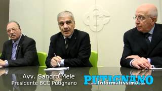 preview picture of video 'BCC Putignano, relazione del Presidente, Avv. Sandro Mele'