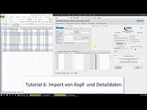 SimDia² Tutorial 6: Kopf- und Detaildaten von Excel nach SAP automatisch importieren