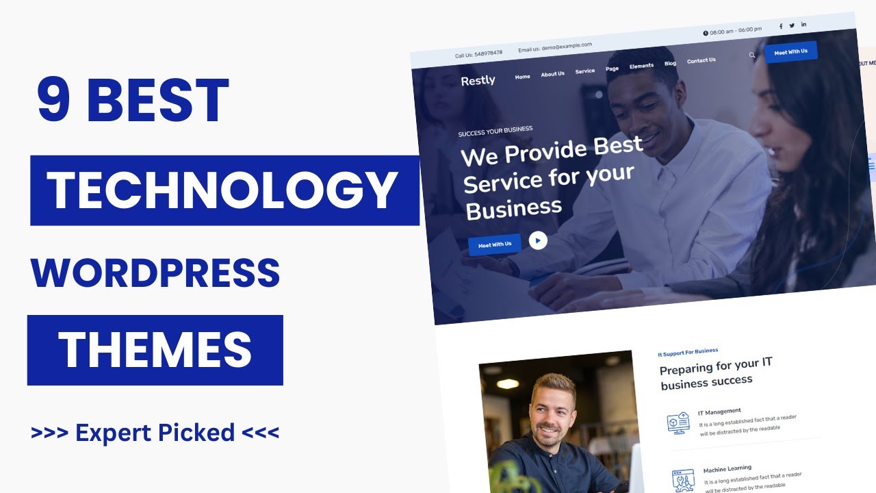 9 Best WordPress Themes for Technology Company | IT Startup WordPress Theme