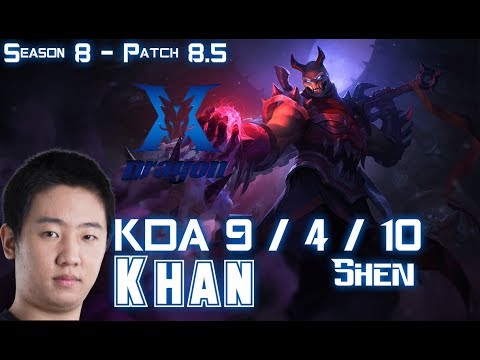KZ Khan SHEN vs SION Mid - Patch 8.5 KR Ranked