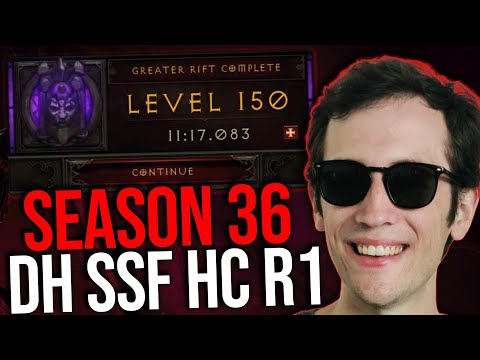 Diablo 3 - SEASON 36 SSF HC RANK 1 DEMON HUNTER