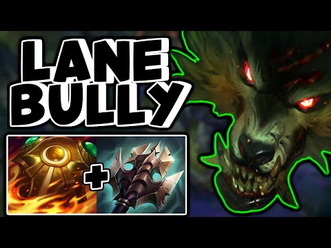 WARWICK TOP MAKING THE *TOP LANE BULLY* USELESS - League of Legends