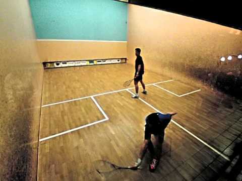 Heilbronn Squash Open 2013 Halbfinale Herren Raphael Kandra Valentin Rapp Satz2