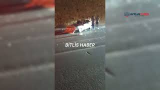Bitlis'te Otomobil Duvara Çarptı: 1'i Ağır, 2 Kişi Yaralandı