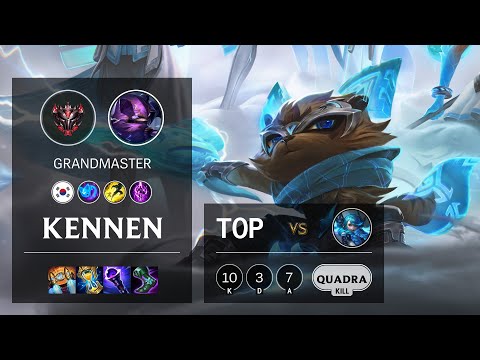 Kennen Top vs Gwen - KR Grandmaster Patch 11.12