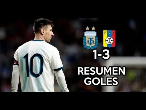 Argentina vs Venezuela 1-3 Resumen  Hightlights PARTIDO AMISTOSO 2019