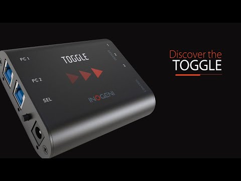 INOGENI TOGGLE – 3 x USB 3.0 Devices Switcher - for 2 PC (Room PC or CODEC and BYOD Laptop)