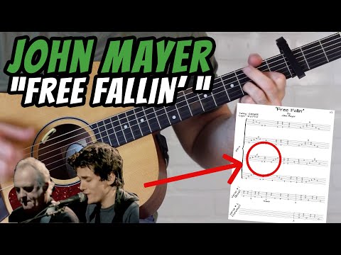 Free Fallin' Guitar Tutorial | John Mayer Guitar Lesson (COVER OF THE LATE  TOM PETTY'S CLASSIC)