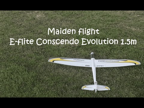 My maiden flight of the E-flite Conscendo Evolution 1.5m
