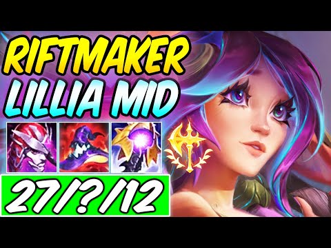 TRUE DAMAGE RIFTMAKER LILLIA MID 904 AP CONQUEROR 60,745 DMG | NEW BUILD & RUNES - League of Legends
