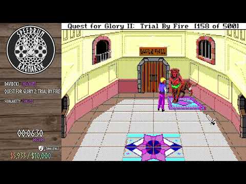 Speedrun Ragnarok 2022: Quest for Glory 2: Trial by Fire - 100% (Fighter) by DavidTKI