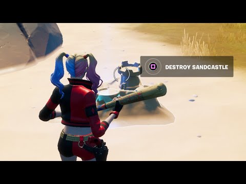Destroy special Sandcastles Guide / How to destroy Sandcastles in Fortnite (Week 10 Epic Quest)