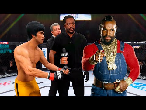 UFC4 Bruce Lee vs Mister T EA Sports UFC 4
