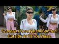 Gorgeous Nora Fatehi Spotted Outside At Dance Class In Superstar Hall At Andheri