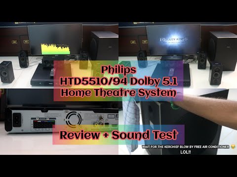 Philips HTD5510/94 Dolby 5.1 Home Theatre System with 1000W RMS Sound Output - Review + Sound Test