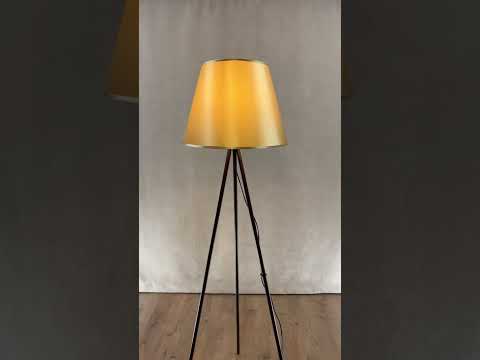 фото напольный светильник торшер 1308/1-коричневый+шампань 0