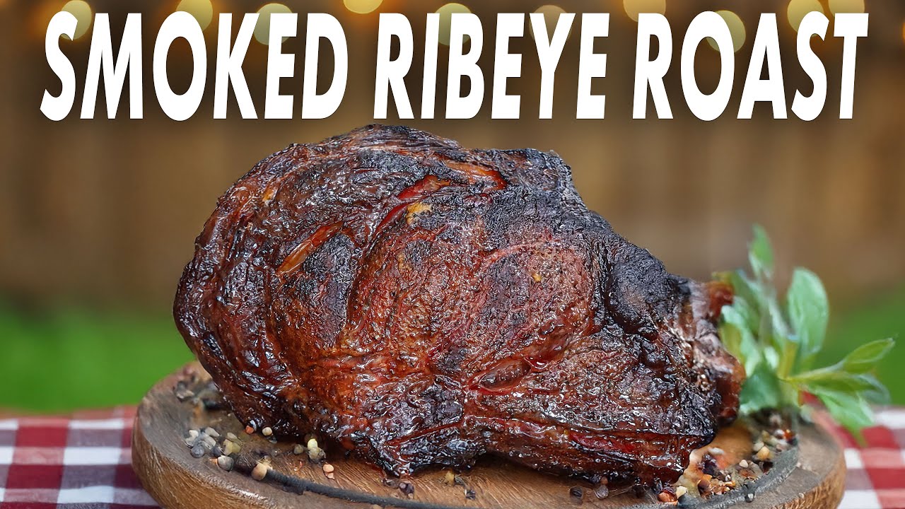 Ribeye Roast Seasoned With My Smoky Sweet Rub & Smoked On The Weber Kettle