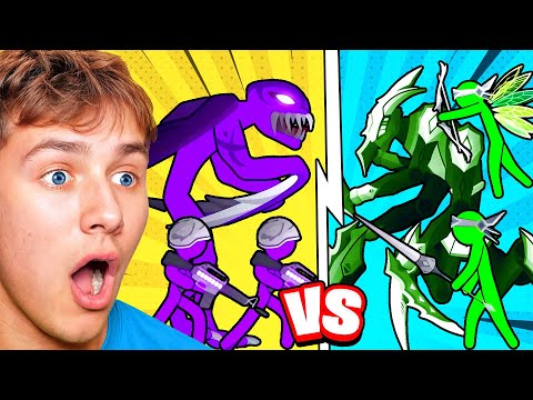 Reacting To STICKMAN BATTLE ROYALE