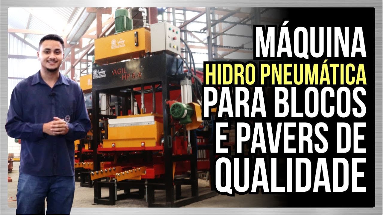 Máquina para fabricar Blocos e Pavers Ágil HP 6.4 - Jarfel // Sahara