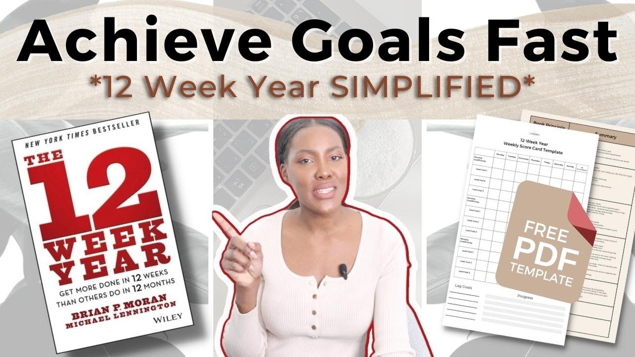 12 Week Year Template PDF 📝 + Book Summary