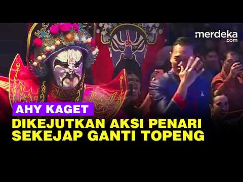 Sukses Kejutkan AHY Demokrat, Tunjuk-Tunjuk Kaget Aksi Penari Ganti Topeng Dalam Sekejap