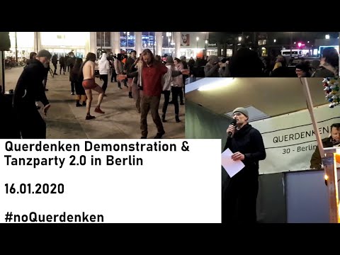 Berlin Querdenken Tanzparty 2.0 am Alex - Methoden der Unterwanderung 16.01.2021 #noQuerdenken