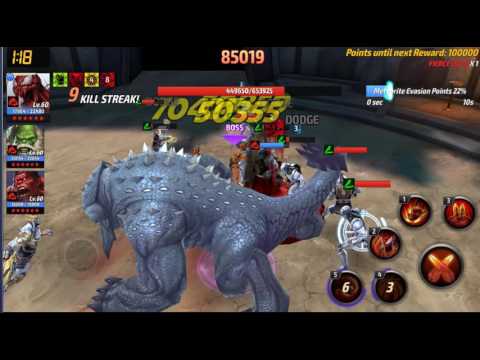 Marvel Future Fight - Combat Supervillain Day - Hulk/Carnage/Red Hulk 143k