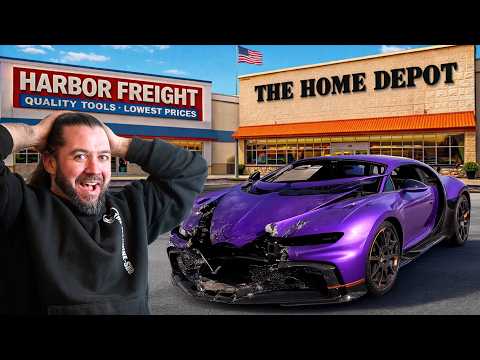 REPAIRING A BUGATTI CHIRON WITH DIY TOOLS