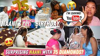 Surprising My NAANI for her 75th Birthday! 💍 I'm leaving Youtube vlogs. #HustleWSar