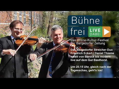 Live vom Gut Basthorst: Streicherduo Eckart und Thieme