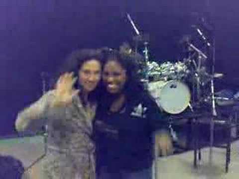 Donna De Lory and Nicki Richards, Backstage Live Earth